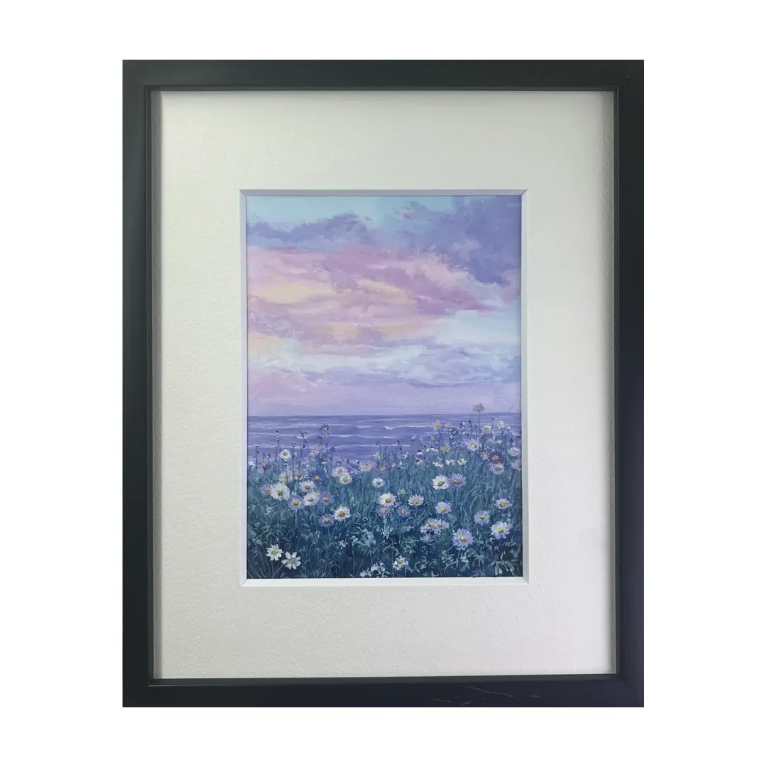 “シリーズ　水面と花畑（原画）”