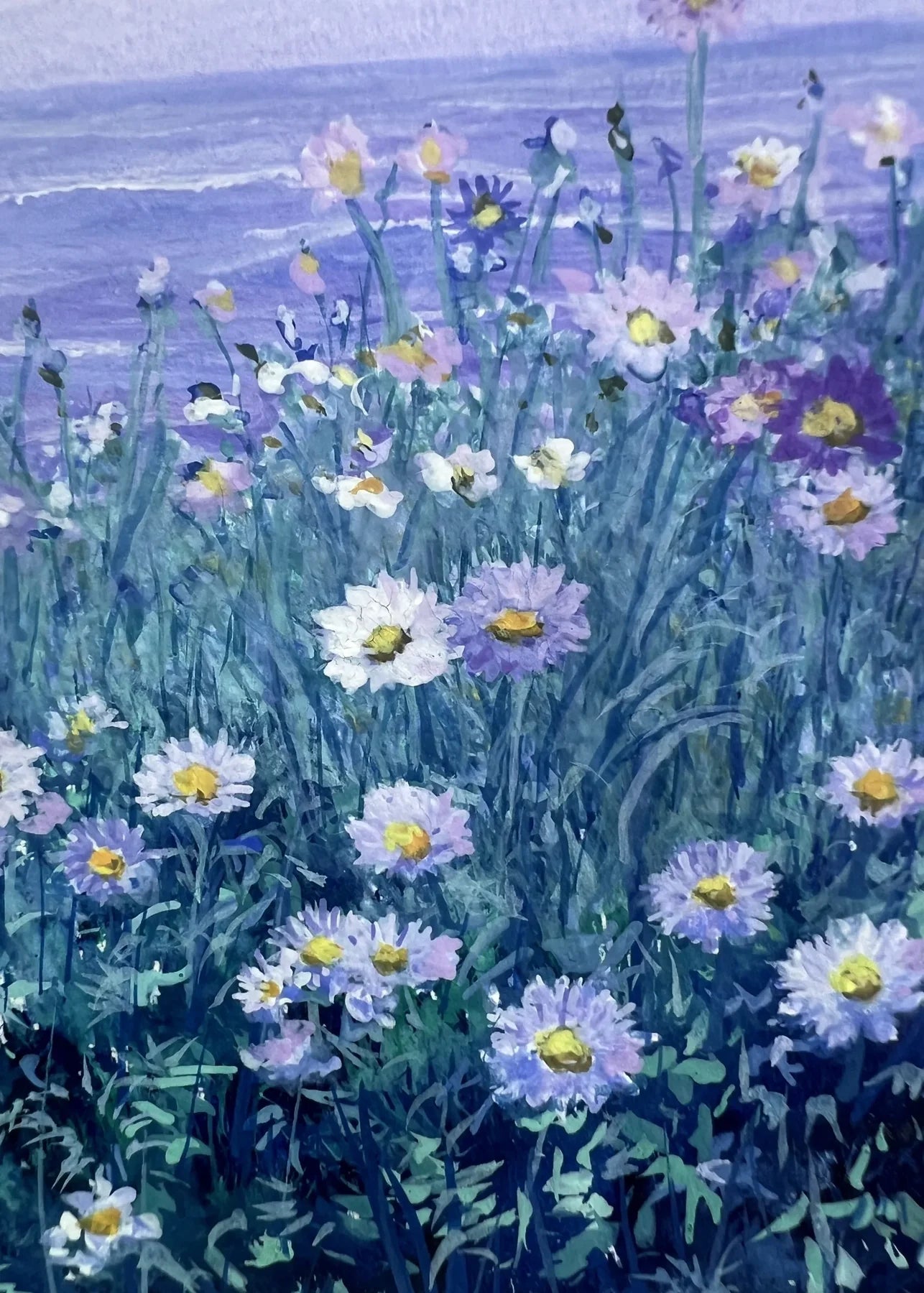 “シリーズ　水面と花畑（原画）”